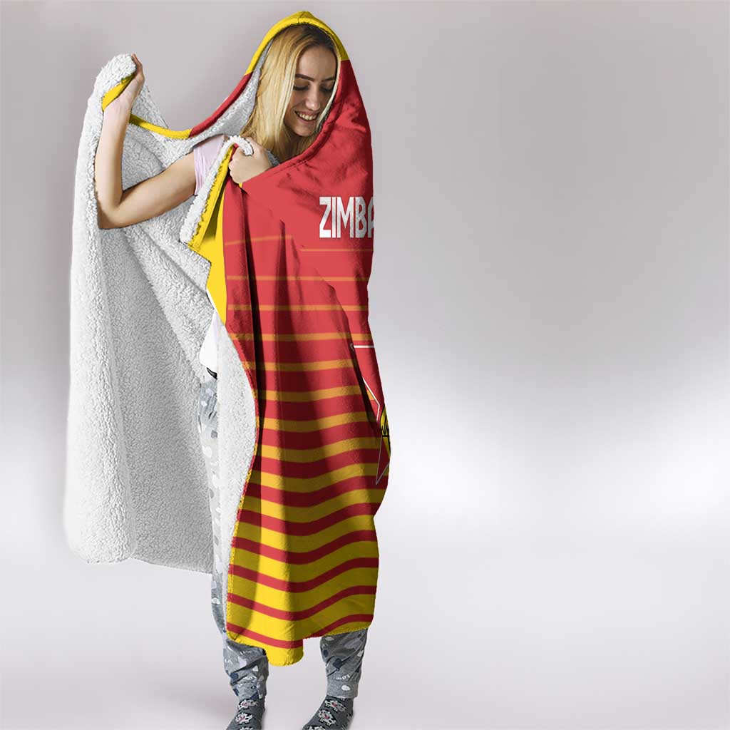 Zimbabwe Cricket Hooded Blanket Go Chevrons Go - Wonder Print Shop