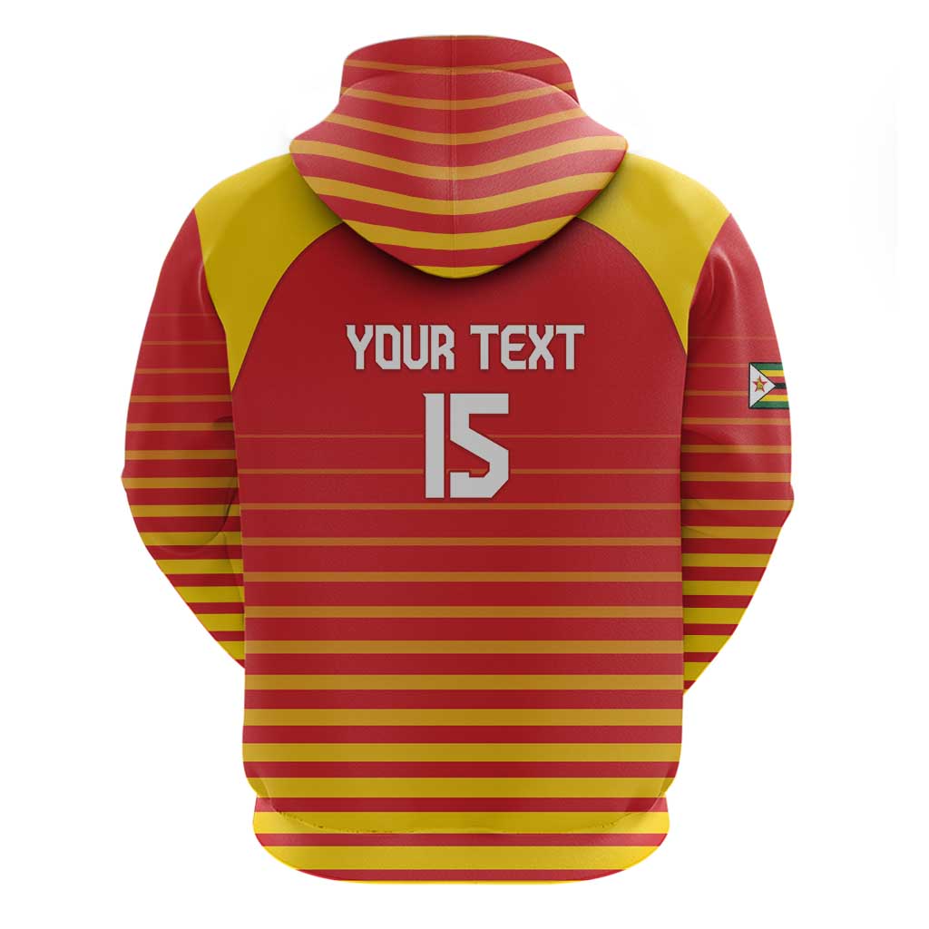 Custom Zimbabwe Cricket Hoodie Go Chevrons Go - Wonder Print Shop