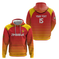 Custom Zimbabwe Cricket Hoodie Go Chevrons Go - Wonder Print Shop