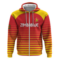 Custom Zimbabwe Cricket Hoodie Go Chevrons Go - Wonder Print Shop