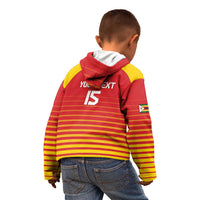 Custom Zimbabwe Cricket Kid Hoodie Go Chevrons Go - Wonder Print Shop
