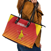 Zimbabwe Cricket Leather Tote Bag Go Chevrons Go - Wonder Print Shop