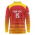 Custom Zimbabwe Cricket Long Sleeve Polo Shirt Go Chevrons Go - Wonder Print Shop