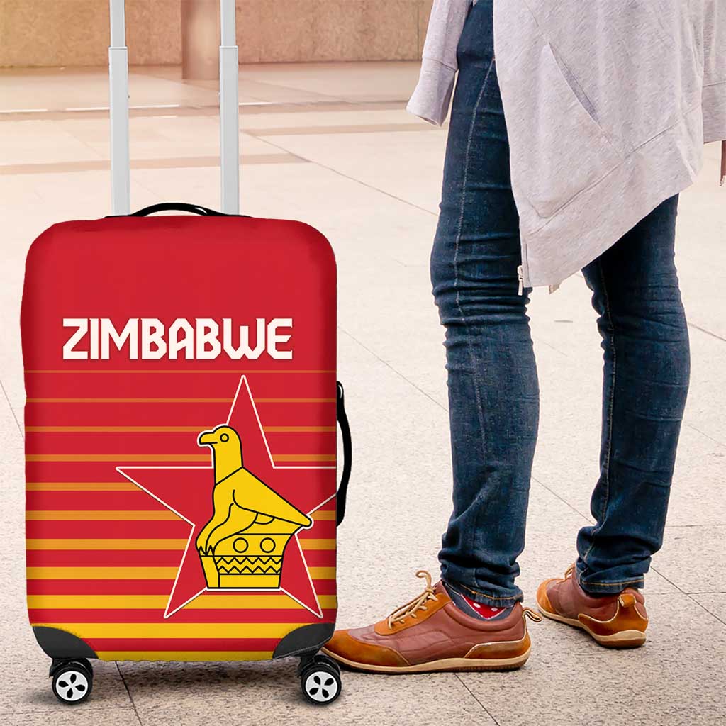 Zimbabwe Cricket Luggage Cover Go Chevrons Go - Wonder Print Shop