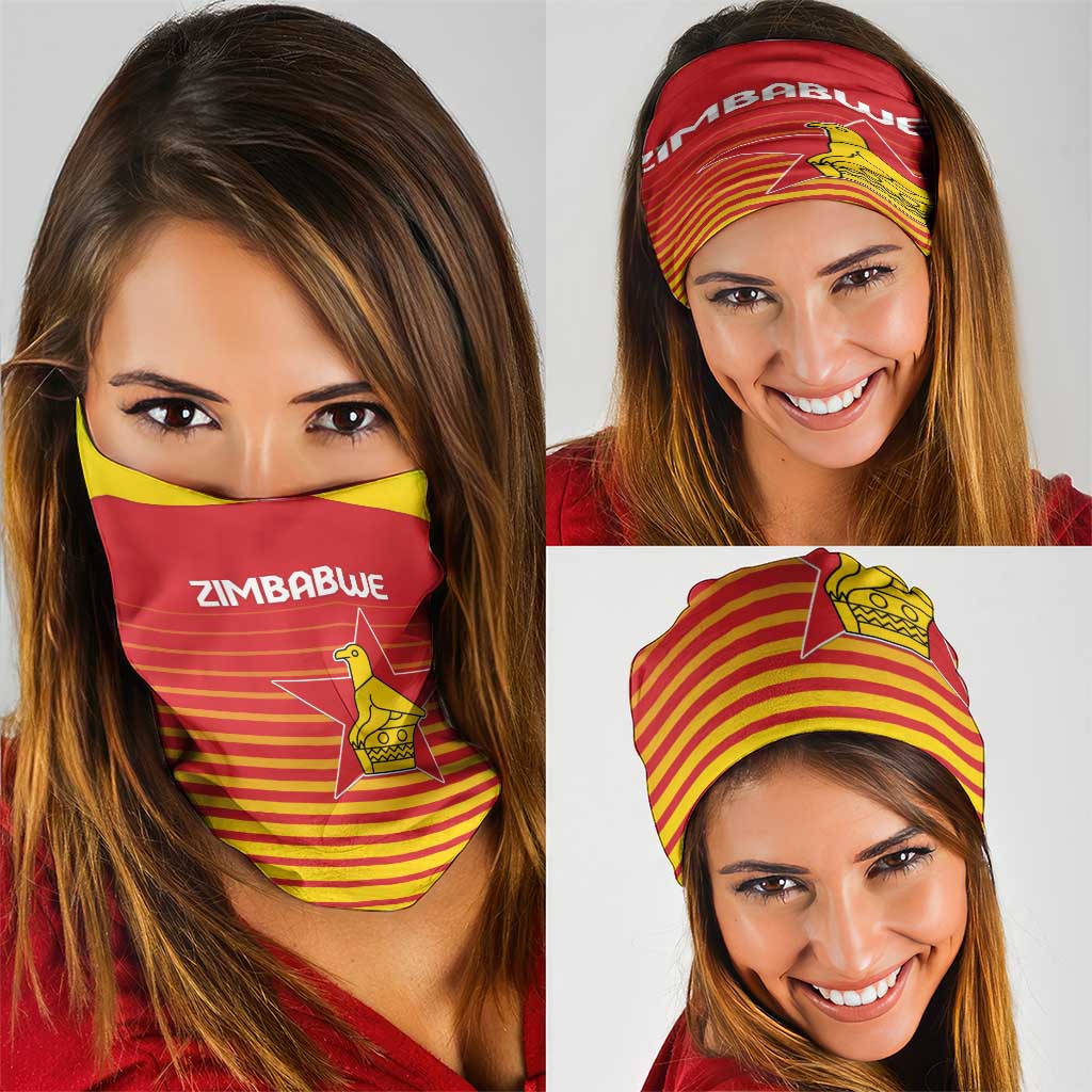 Zimbabwe Cricket Neck Gaiter Go Chevrons Go - Wonder Print Shop