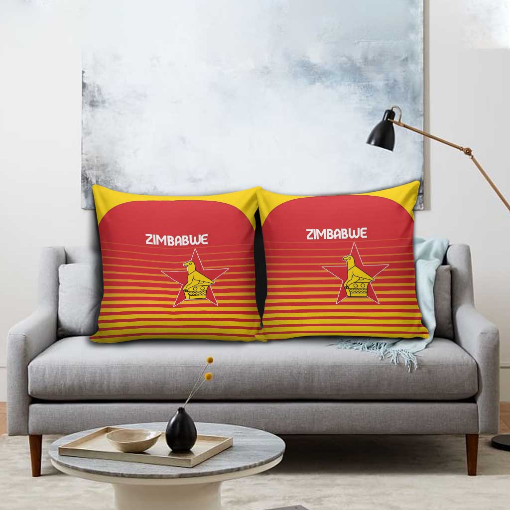 Zimbabwe Cricket Pillow Cover Go Chevrons Go - Wonder Print Shop