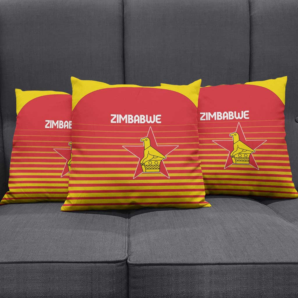 Zimbabwe Cricket Pillow Cover Go Chevrons Go - Wonder Print Shop