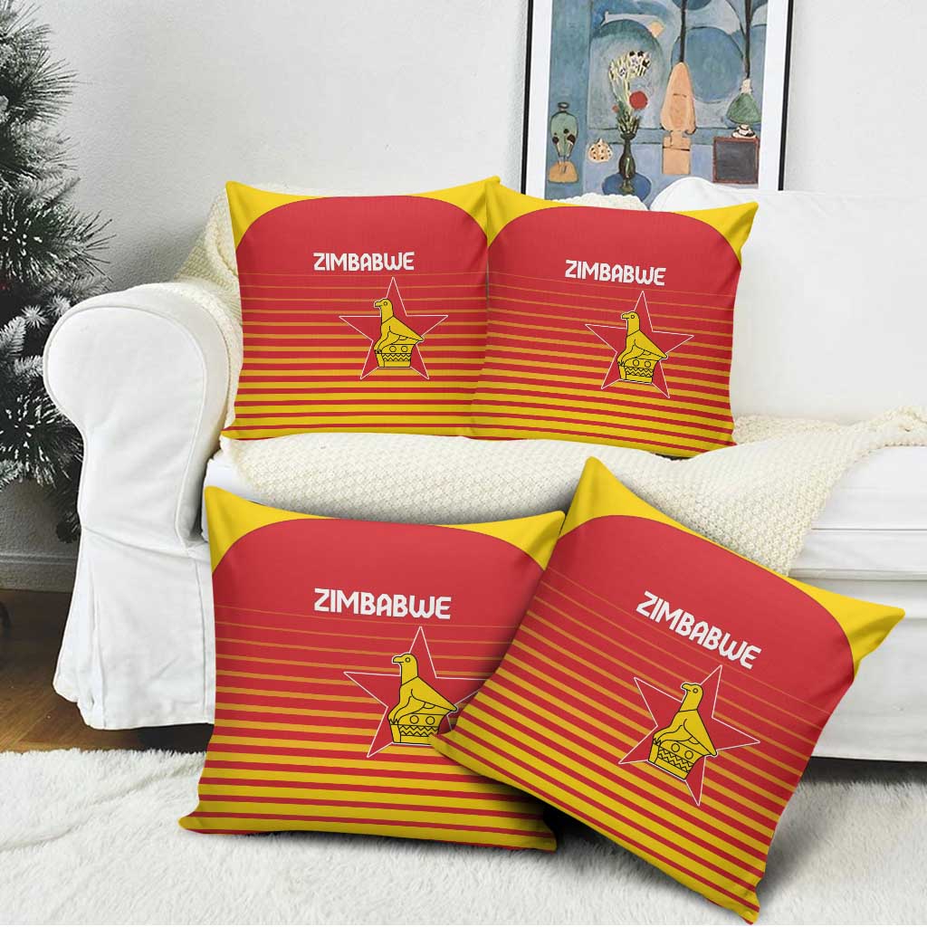Zimbabwe Cricket Pillow Cover Go Chevrons Go - Wonder Print Shop
