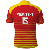 Custom Zimbabwe Cricket Polo Shirt Go Chevrons Go - Wonder Print Shop