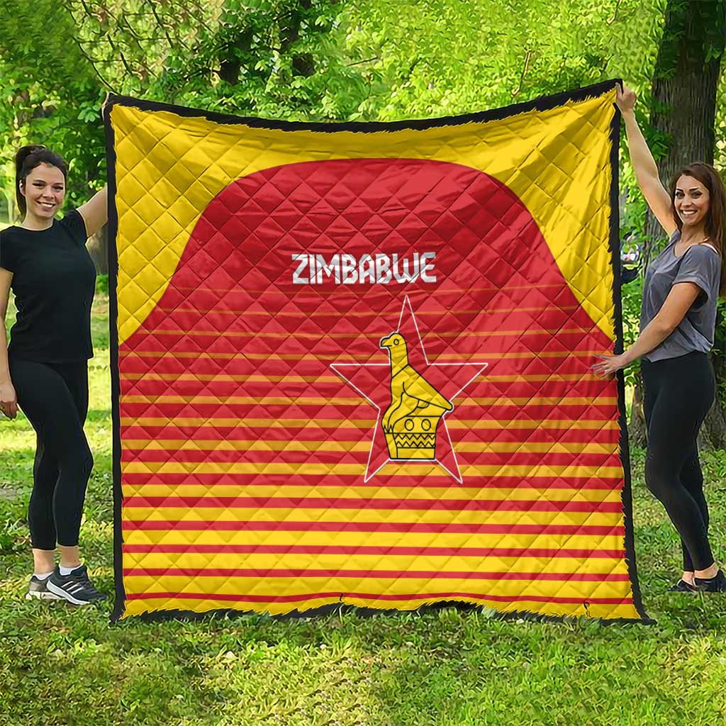 Zimbabwe Cricket Quilt Go Chevrons Go - Wonder Print Shop