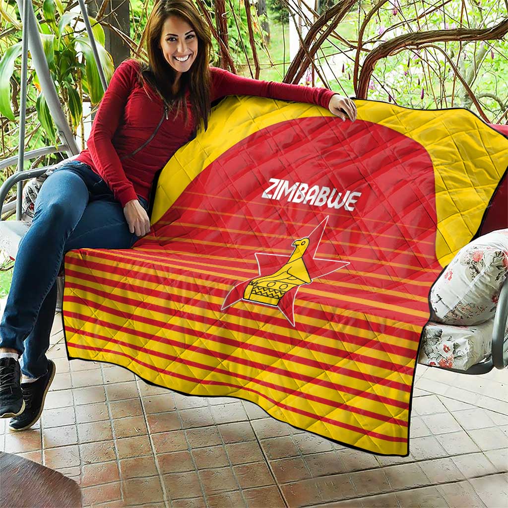 Zimbabwe Cricket Quilt Go Chevrons Go - Wonder Print Shop