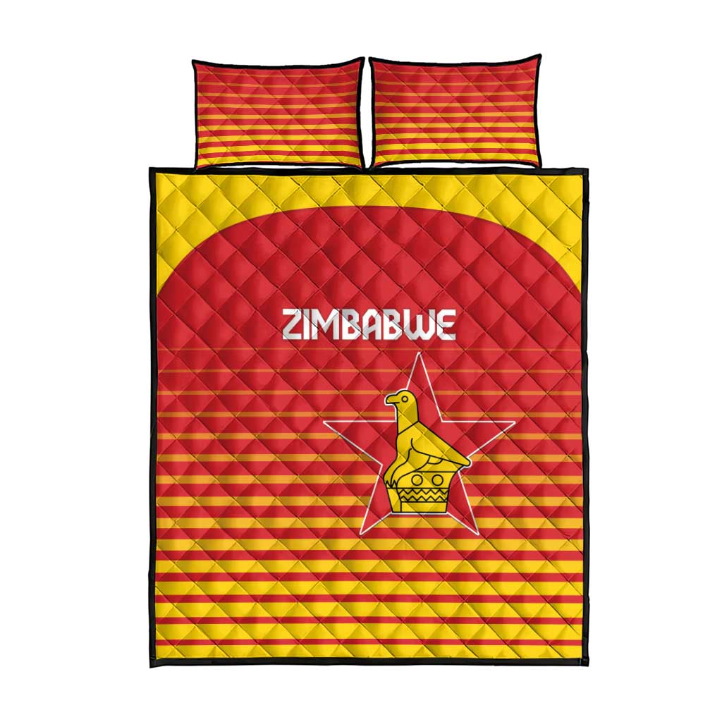 Zimbabwe Cricket Quilt Bed Set Go Chevrons Go - Wonder Print Shop