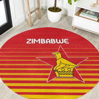 Zimbabwe Cricket Round Carpet Go Chevrons Go - Wonder Print Shop