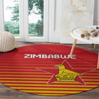 Zimbabwe Cricket Round Carpet Go Chevrons Go - Wonder Print Shop