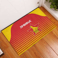 Zimbabwe Cricket Rubber Doormat Go Chevrons Go - Wonder Print Shop