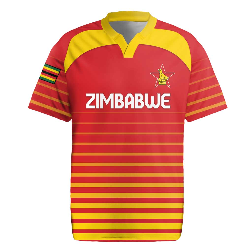 Custom Zimbabwe Cricket Rugby Jersey Go Chevrons Go - Wonder Print Shop