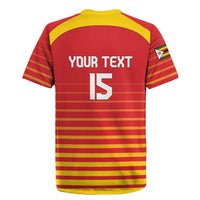 Custom Zimbabwe Cricket Rugby Jersey Go Chevrons Go - Wonder Print Shop