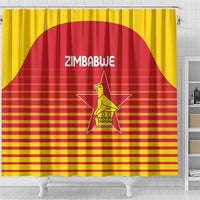 Zimbabwe Cricket Shower Curtain Go Chevrons Go - Wonder Print Shop