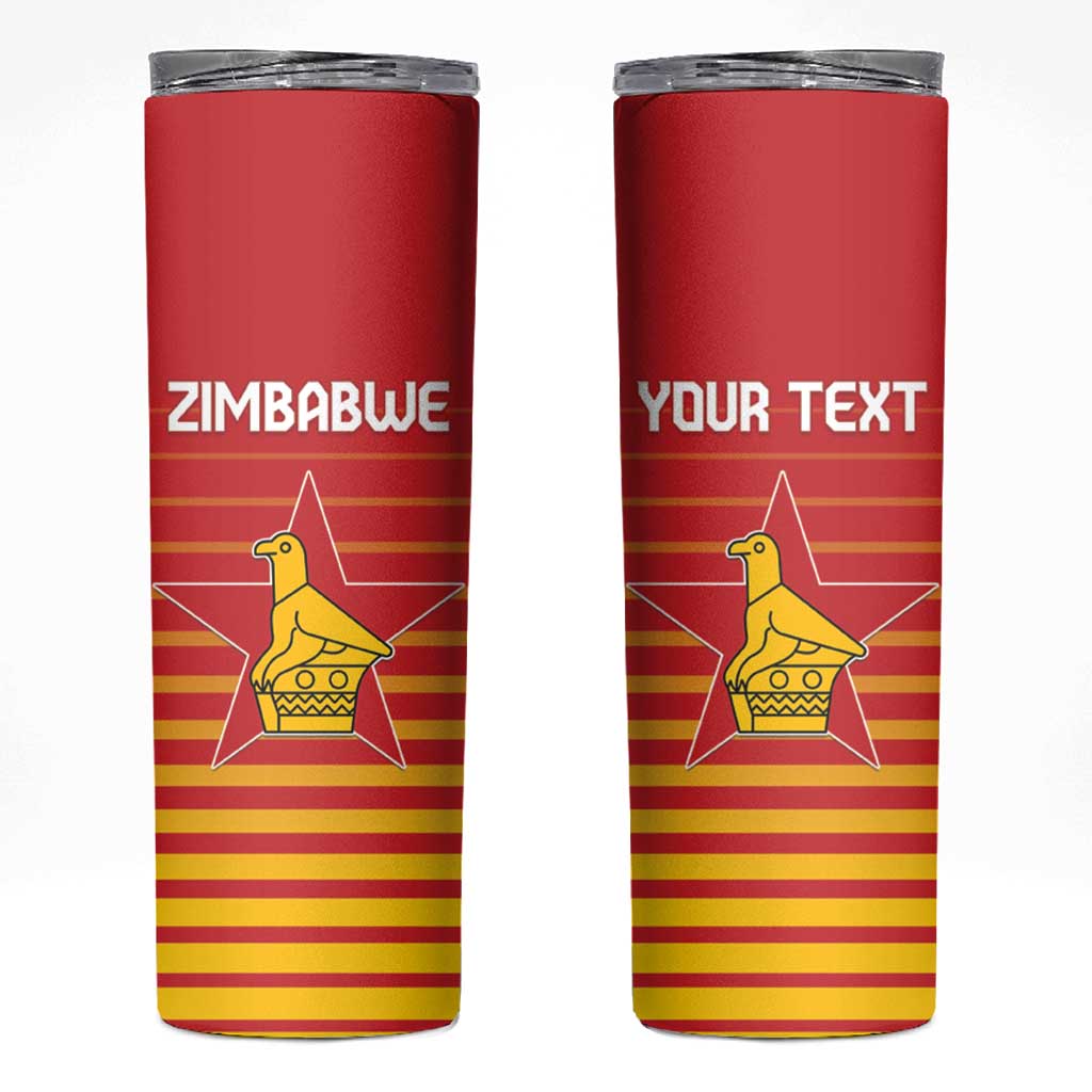 Custom Zimbabwe Cricket Skinny Tumbler Go Chevrons Go - Wonder Print Shop