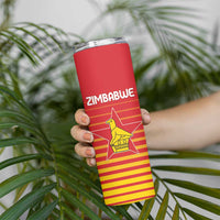 Custom Zimbabwe Cricket Skinny Tumbler Go Chevrons Go - Wonder Print Shop