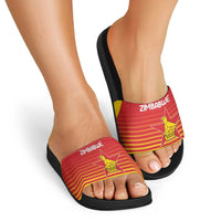 Zimbabwe Cricket Slide Sandals Go Chevrons Go - Wonder Print Shop