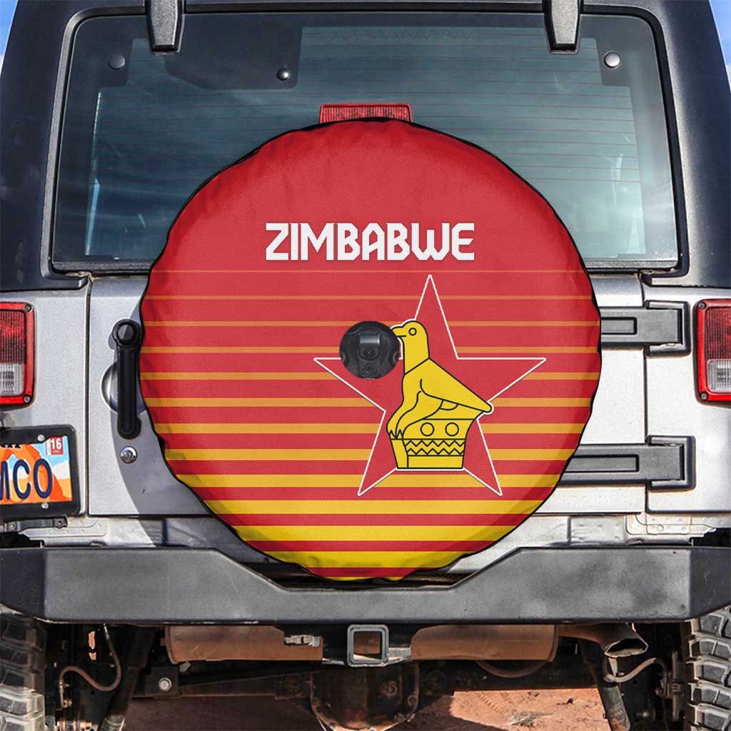 Zimbabwe Cricket Spare Tire Cover Go Chevrons Go - Wonder Print Shop