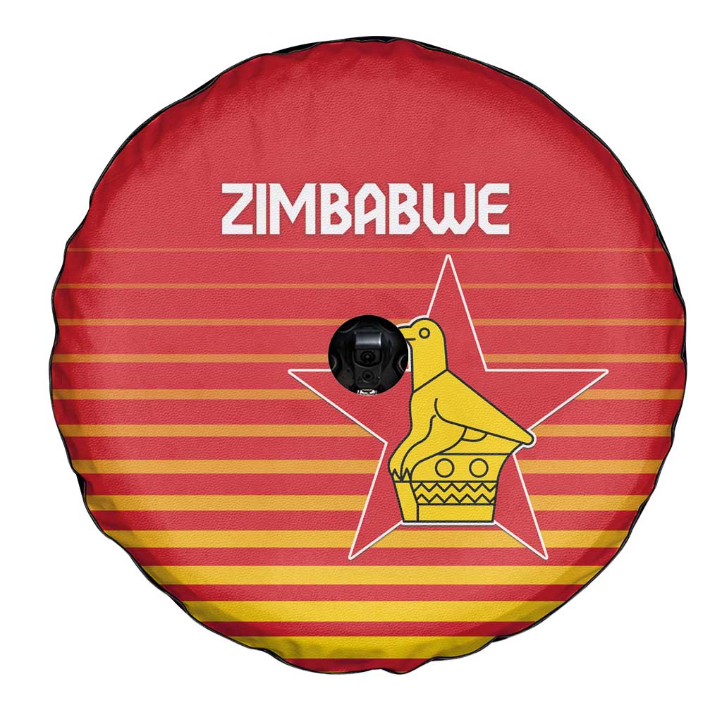 Zimbabwe Cricket Spare Tire Cover Go Chevrons Go - Wonder Print Shop