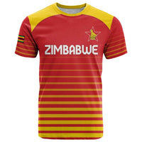 Custom Zimbabwe Cricket T Shirt Go Chevrons Go - Wonder Print Shop
