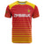 Custom Zimbabwe Cricket T Shirt Go Chevrons Go - Wonder Print Shop