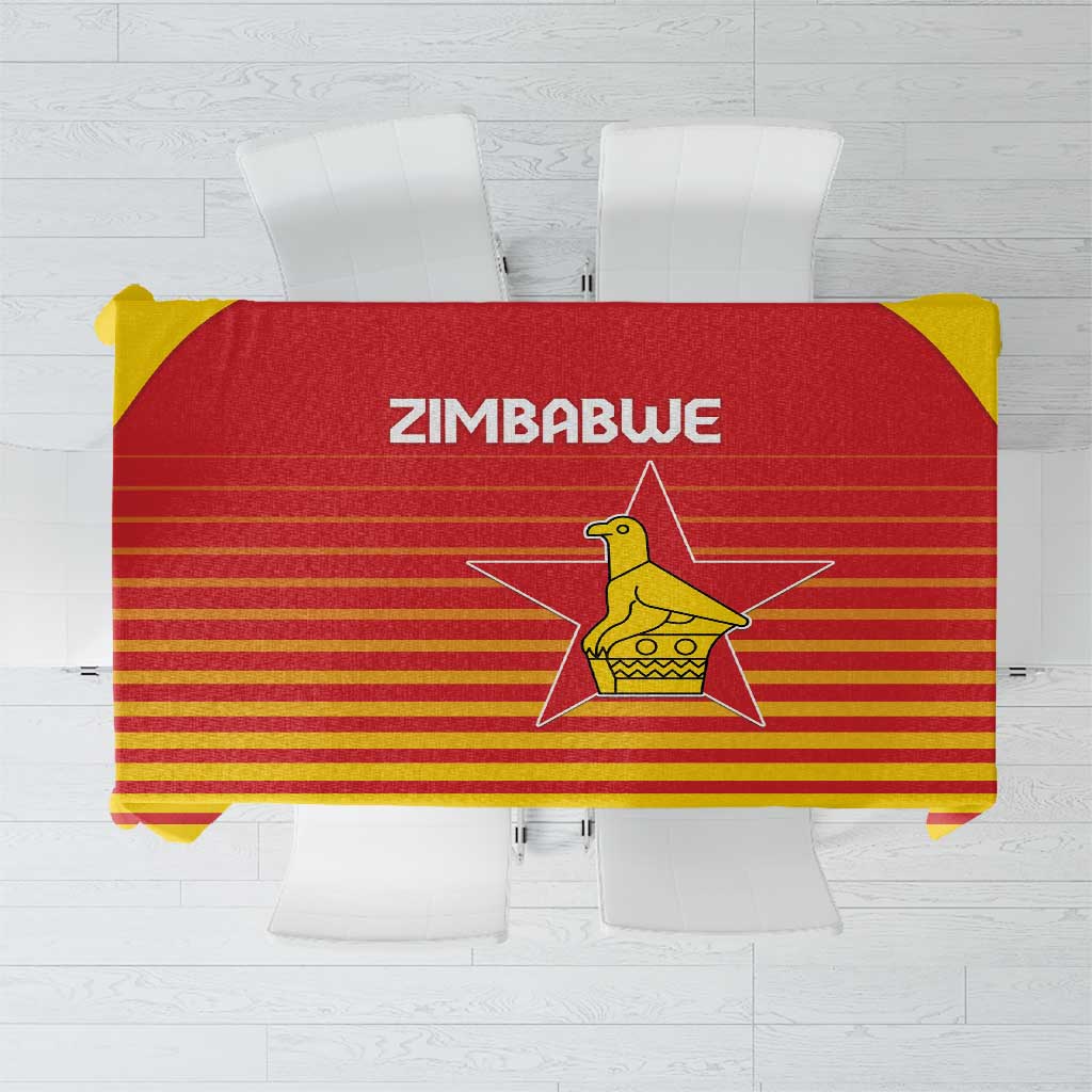 Zimbabwe Cricket Tablecloth Go Chevrons Go - Wonder Print Shop