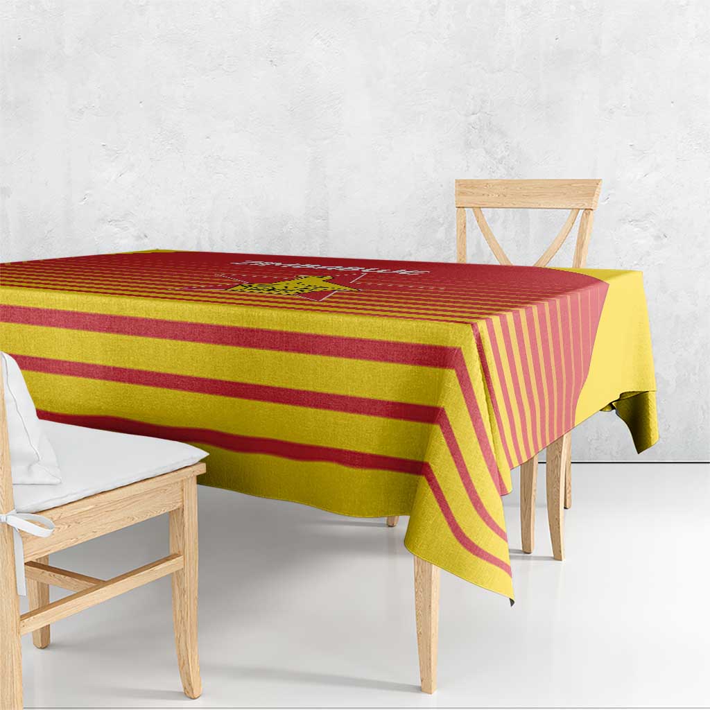 Zimbabwe Cricket Tablecloth Go Chevrons Go - Wonder Print Shop