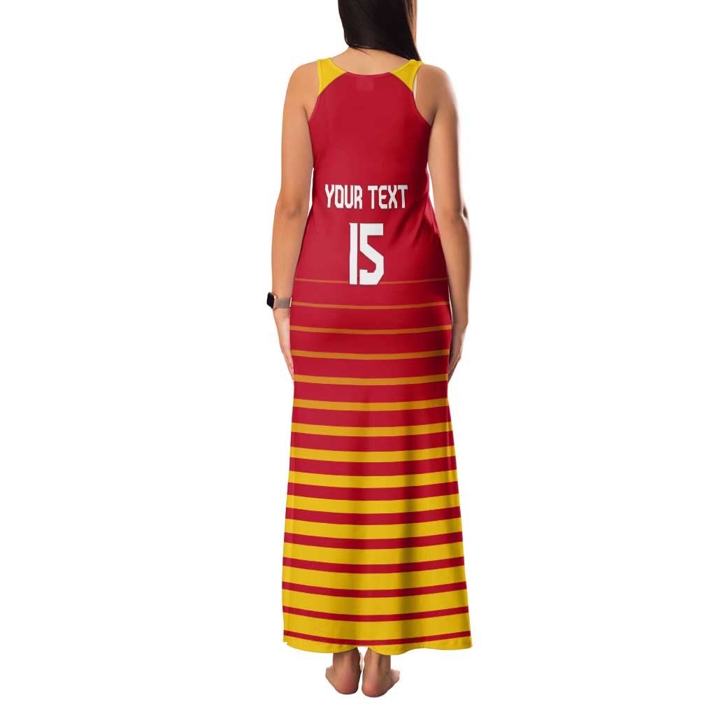 Custom Zimbabwe Cricket Tank Maxi Dress Go Chevrons Go - Wonder Print Shop