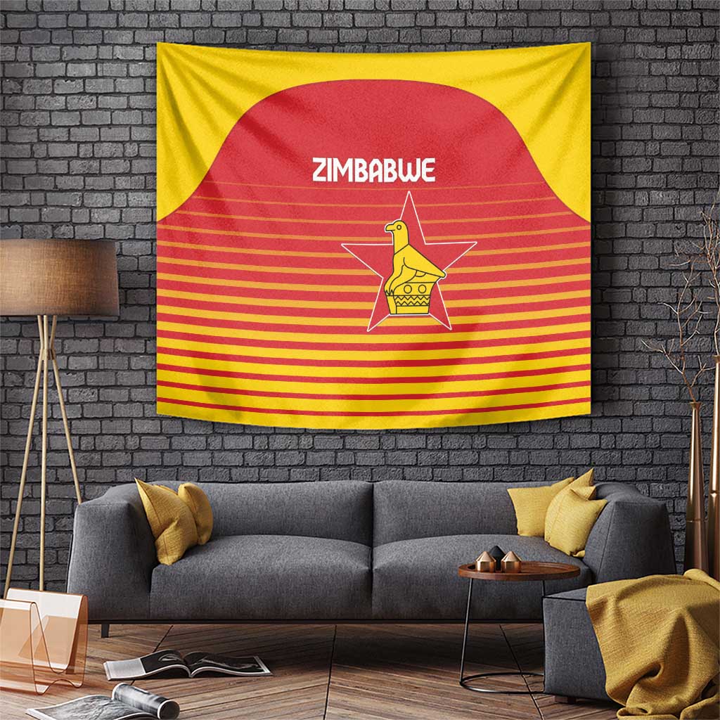 Zimbabwe Cricket Tapestry Go Chevrons Go - Wonder Print Shop