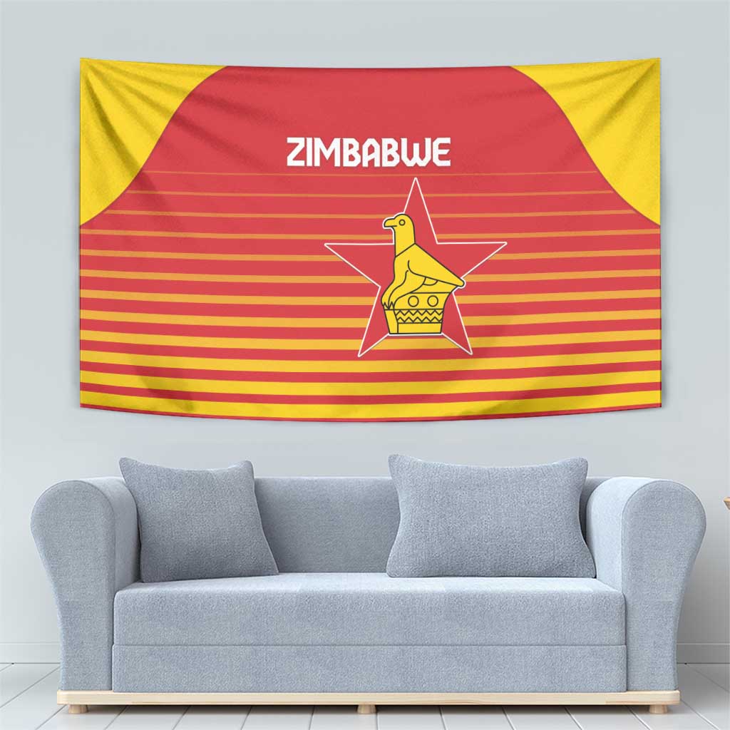 Zimbabwe Cricket Tapestry Go Chevrons Go - Wonder Print Shop