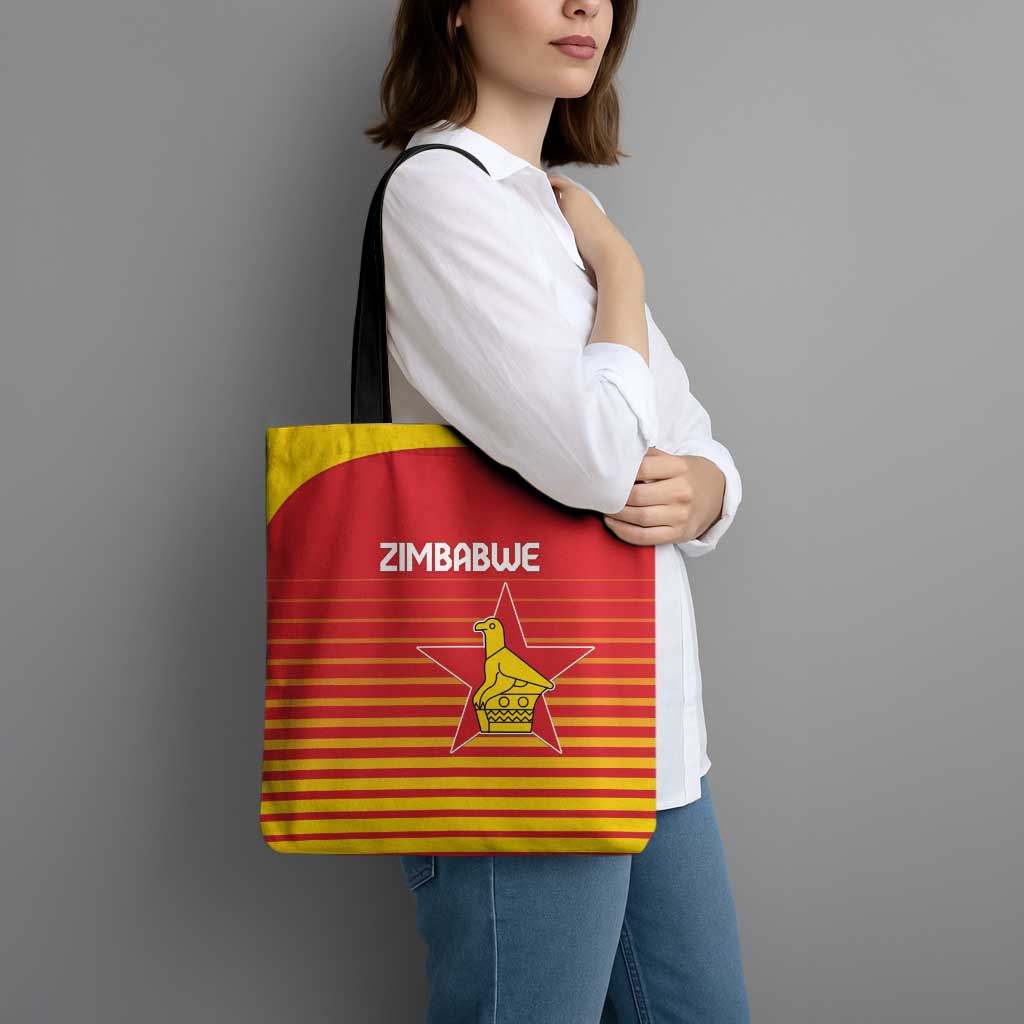 Zimbabwe Cricket Tote Bag Go Chevrons Go - Wonder Print Shop