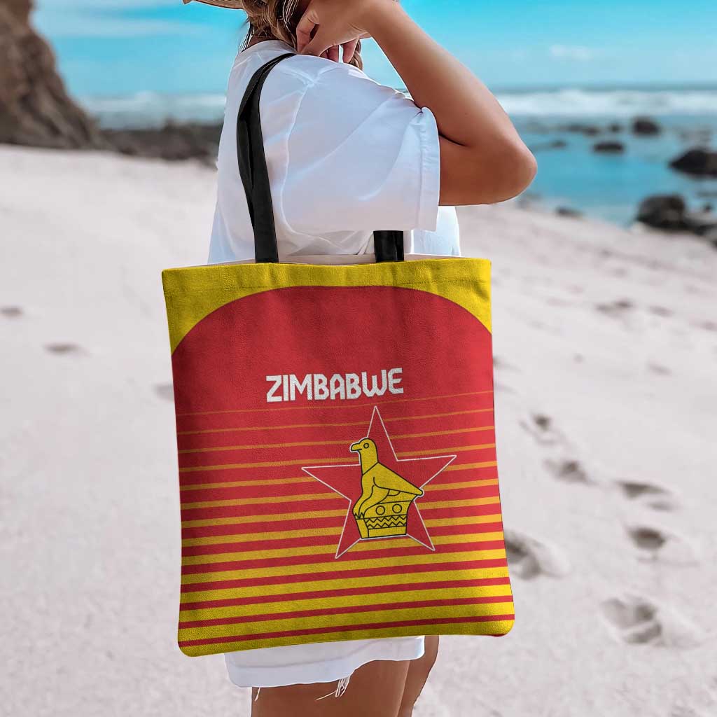Zimbabwe Cricket Tote Bag Go Chevrons Go - Wonder Print Shop