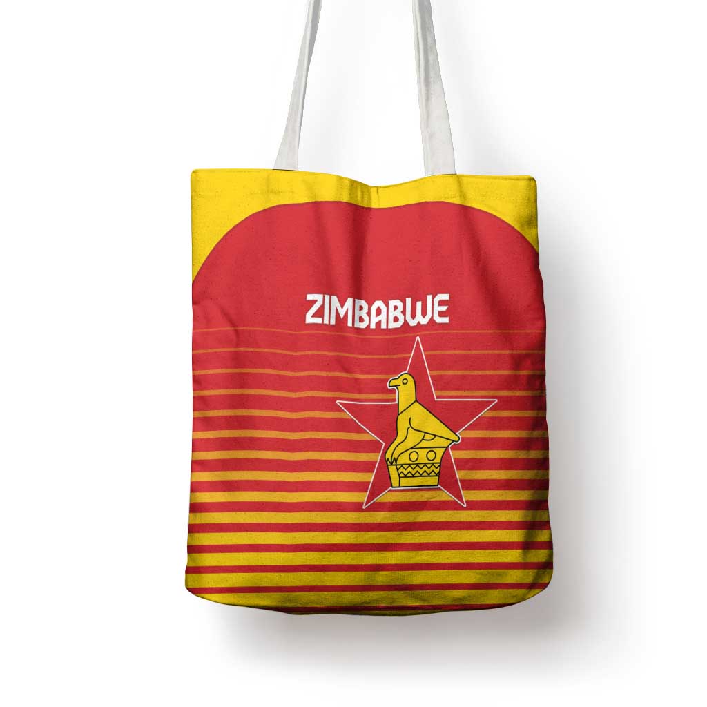 Zimbabwe Cricket Tote Bag Go Chevrons Go - Wonder Print Shop
