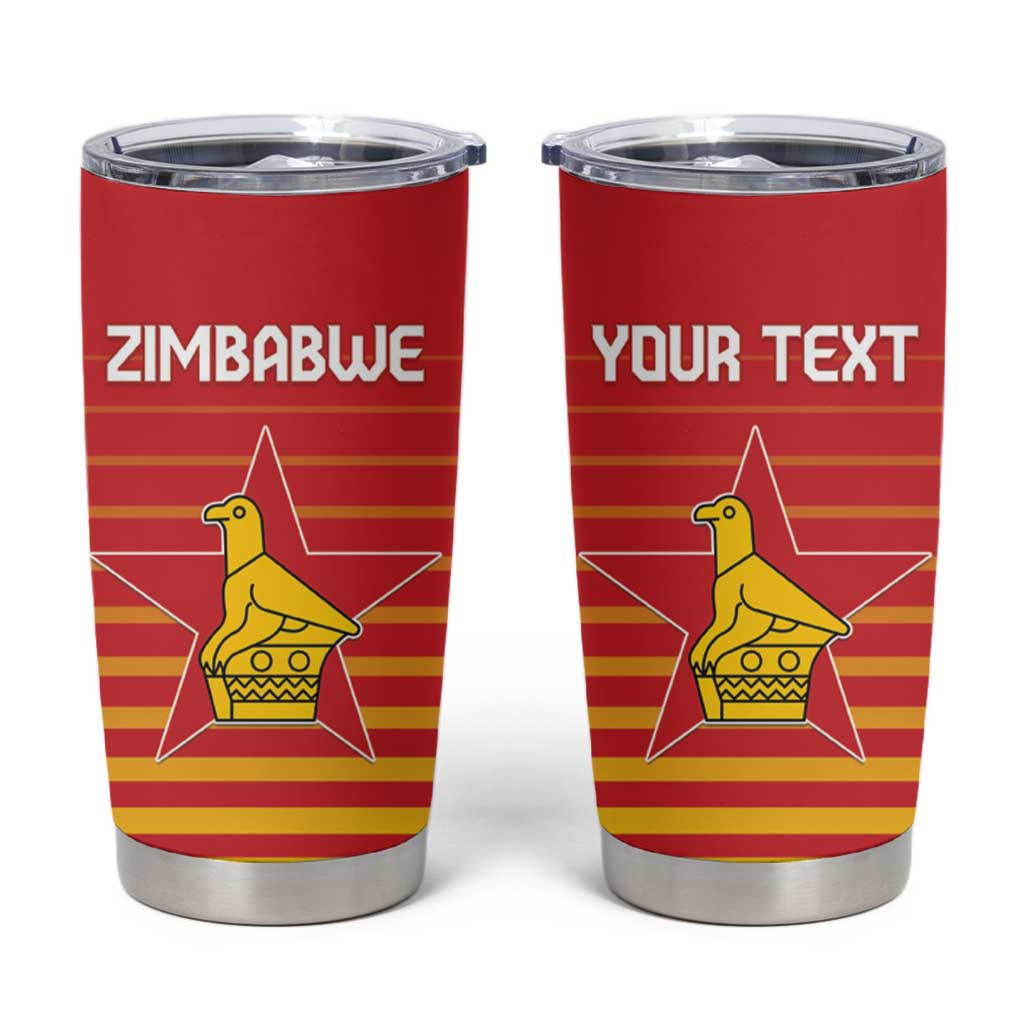 Custom Zimbabwe Cricket Tumbler Cup Go Chevrons Go - Wonder Print Shop