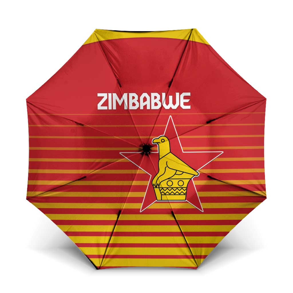 Zimbabwe Cricket Umbrella Go Chevrons Go - Wonder Print Shop