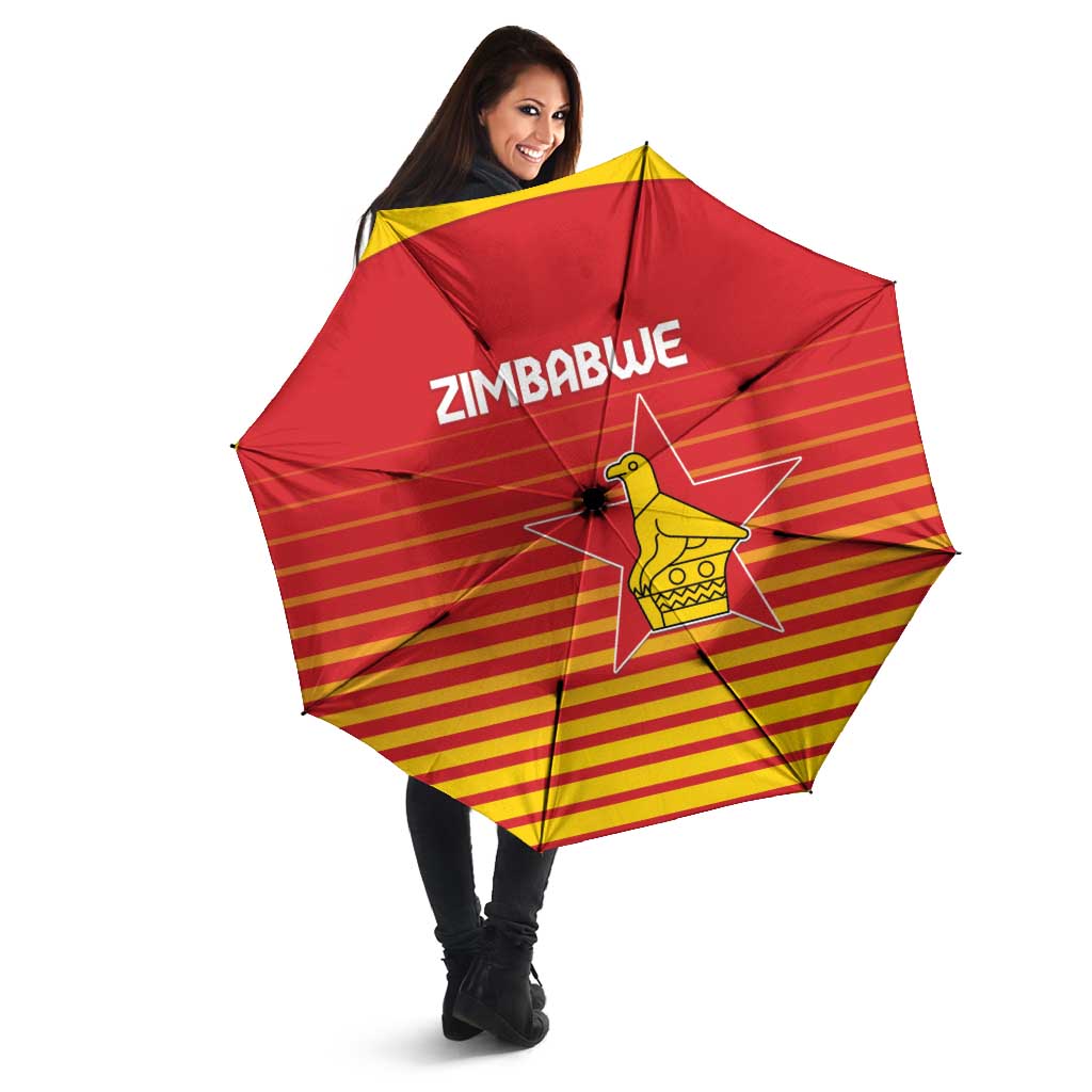 Zimbabwe Cricket Umbrella Go Chevrons Go - Wonder Print Shop