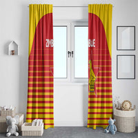 Zimbabwe Cricket Window Curtain Go Chevrons Go - Wonder Print Shop