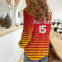 Custom Zimbabwe Cricket Women Casual Shirt Go Chevrons Go - Wonder Print Shop