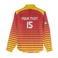 Custom Zimbabwe Cricket Women Casual Shirt Go Chevrons Go - Wonder Print Shop