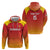 Custom Zimbabwe Cricket Zip Hoodie Go Chevrons Go - Wonder Print Shop
