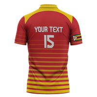 Custom Zimbabwe Cricket Zipper Polo Shirt Go Chevrons Go - Wonder Print Shop