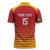 Custom Zimbabwe Cricket Zipper Polo Shirt Go Chevrons Go - Wonder Print Shop