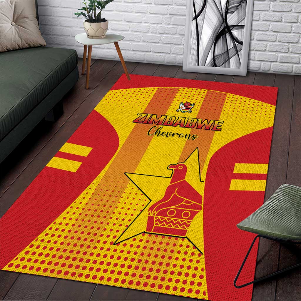 Zimbabwe Cricket Area Rug Go Champions LT15