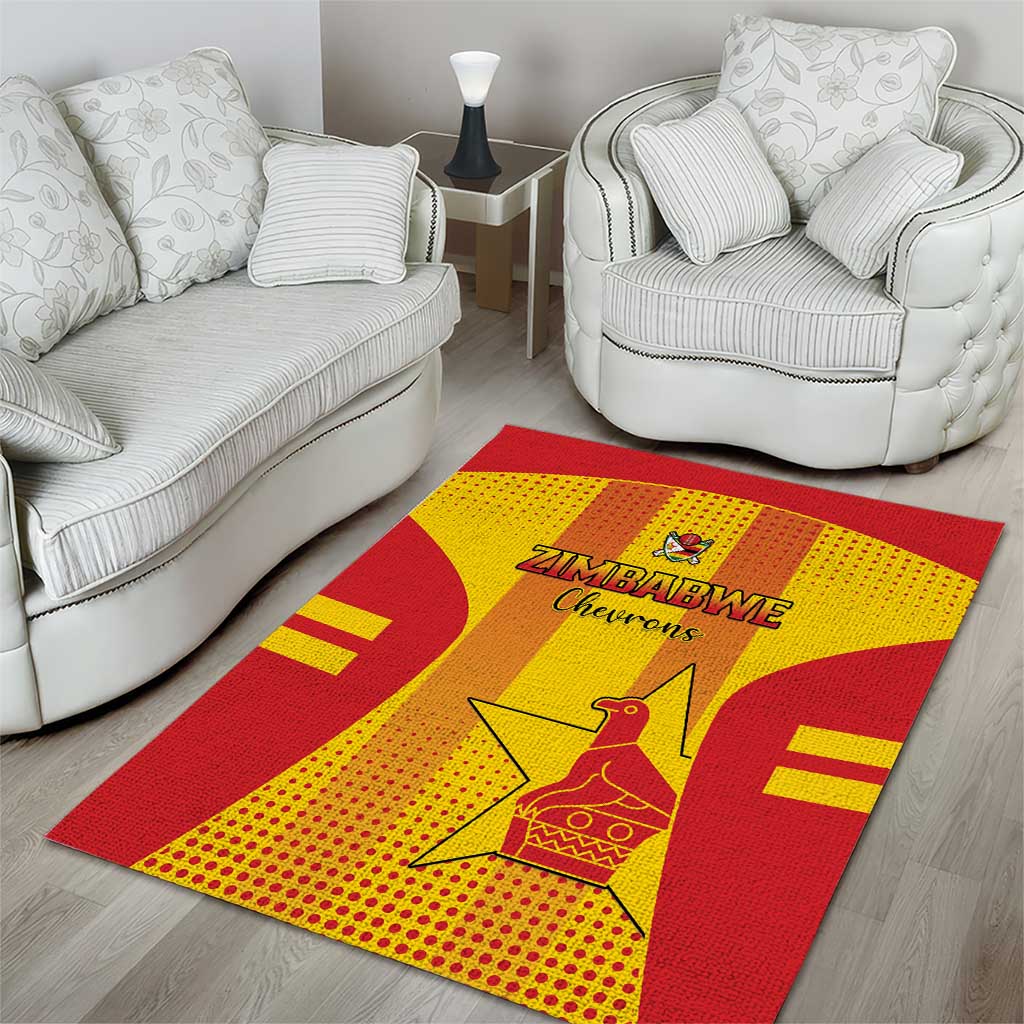 Zimbabwe Cricket Area Rug Go Champions LT15