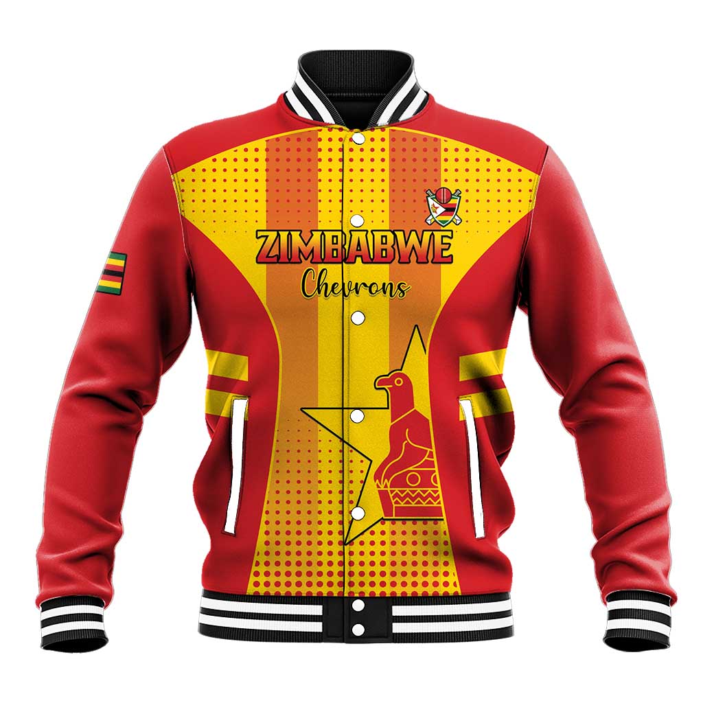 Custom Zimbabwe Cricket Baseball Jacket Go Champions - Wonder Print Shop