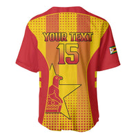 Custom Zimbabwe Cricket Baseball Jersey Go Champions - Wonder Print Shop